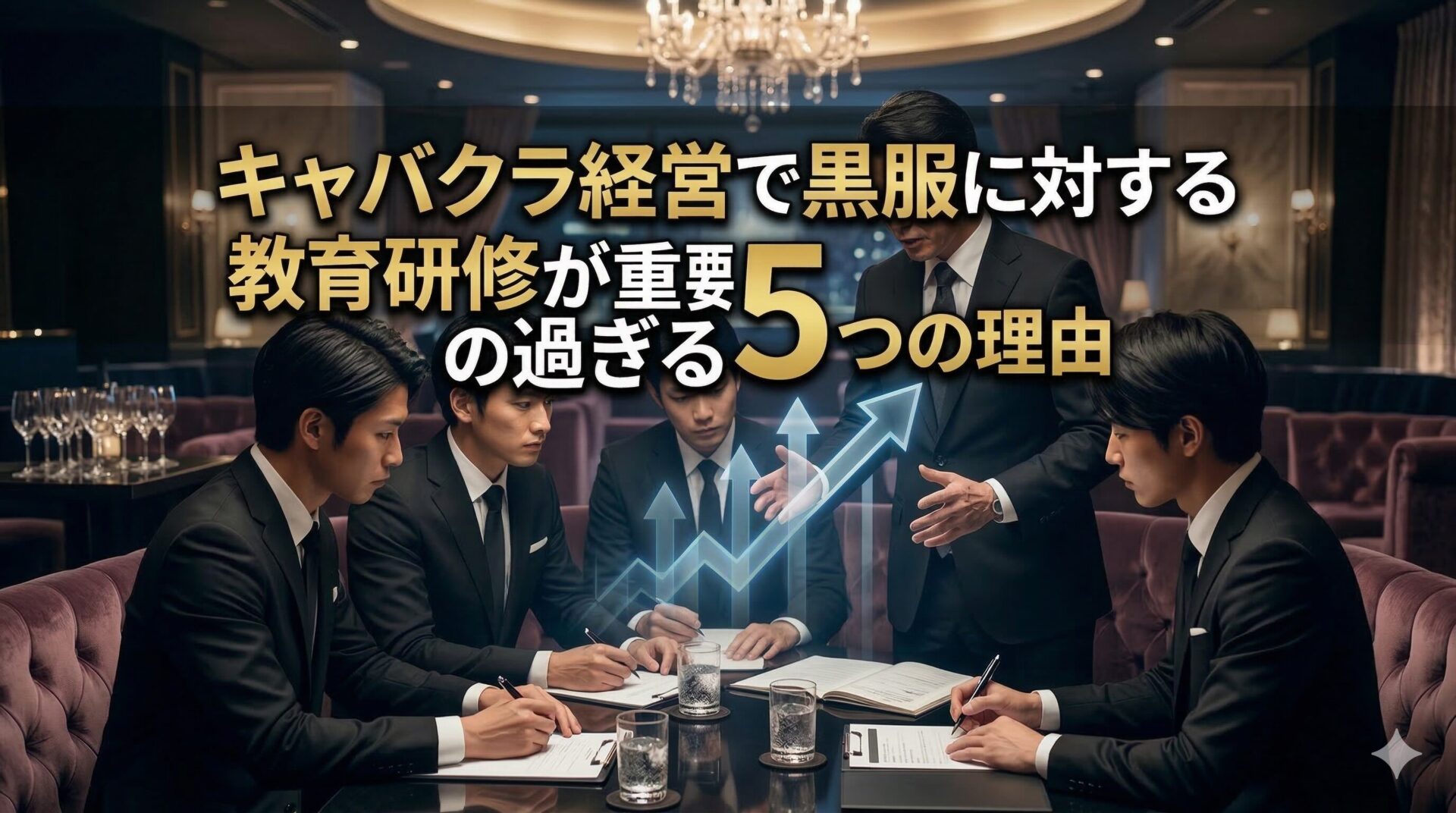 キャバクラ経営で黒服に対する教育・研修が重要過ぎる５つの理由